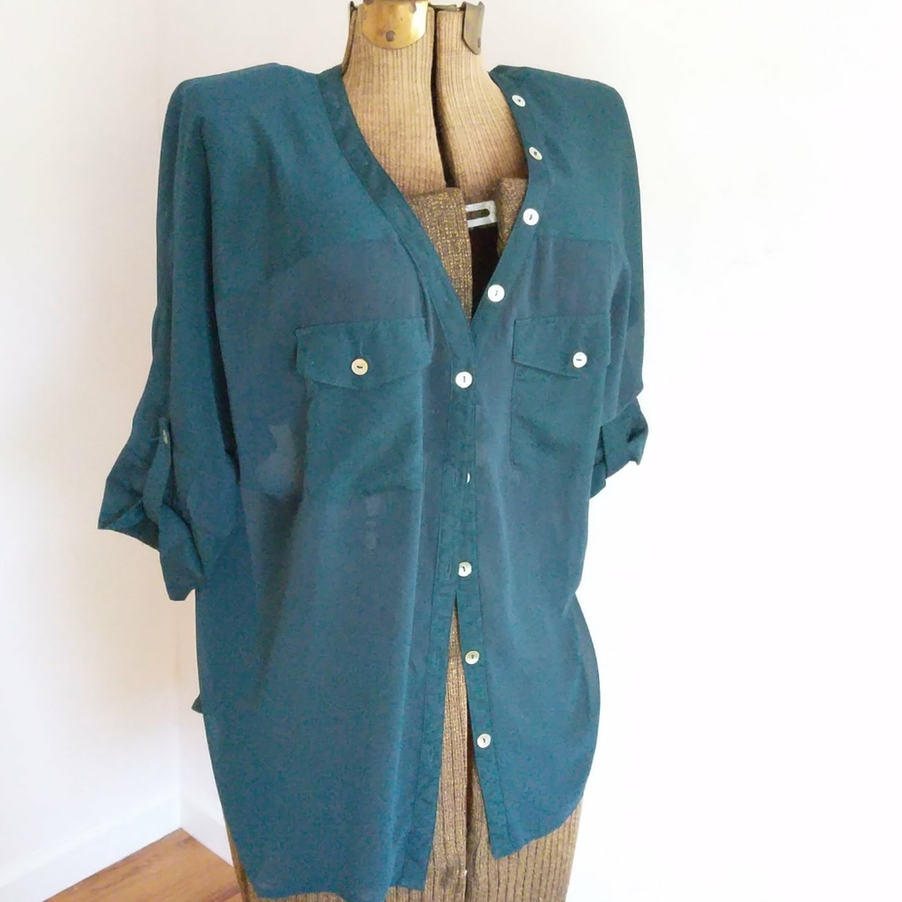 Transparent Button Tunic